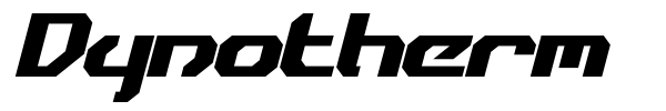Dynotherm font preview